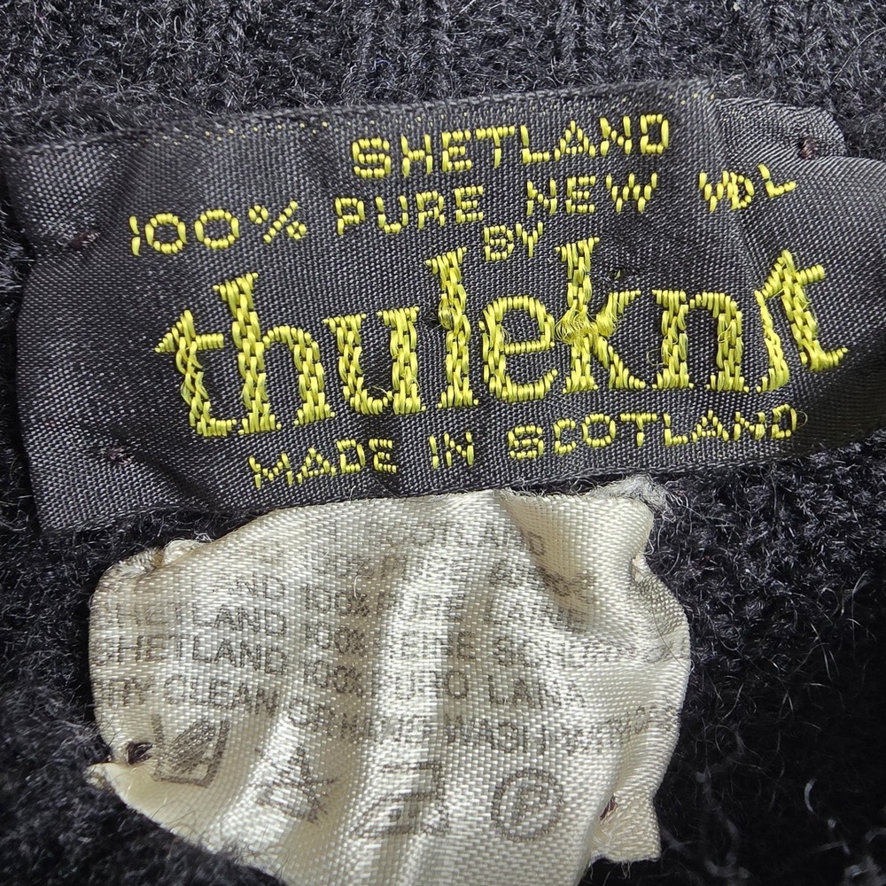 Thuleknit Pure New Steland Wool Women's Size Large Black Sweater‎ - Picture 8 of 11